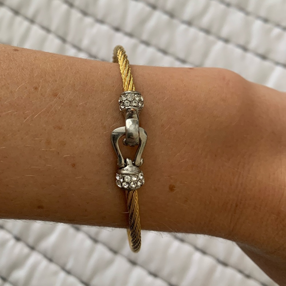 Gold and silver bracelet